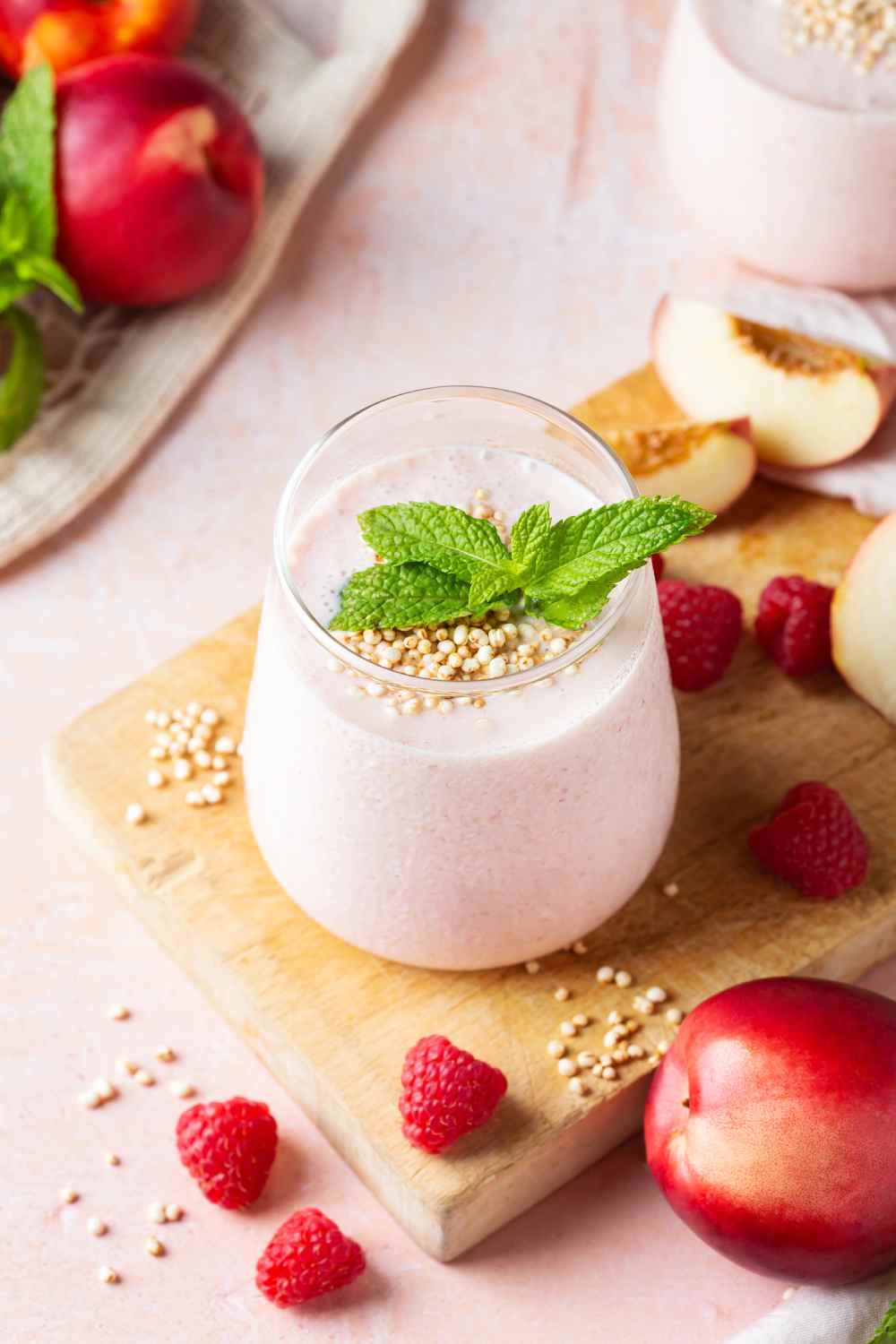 Peach & Raspberry Smoothie