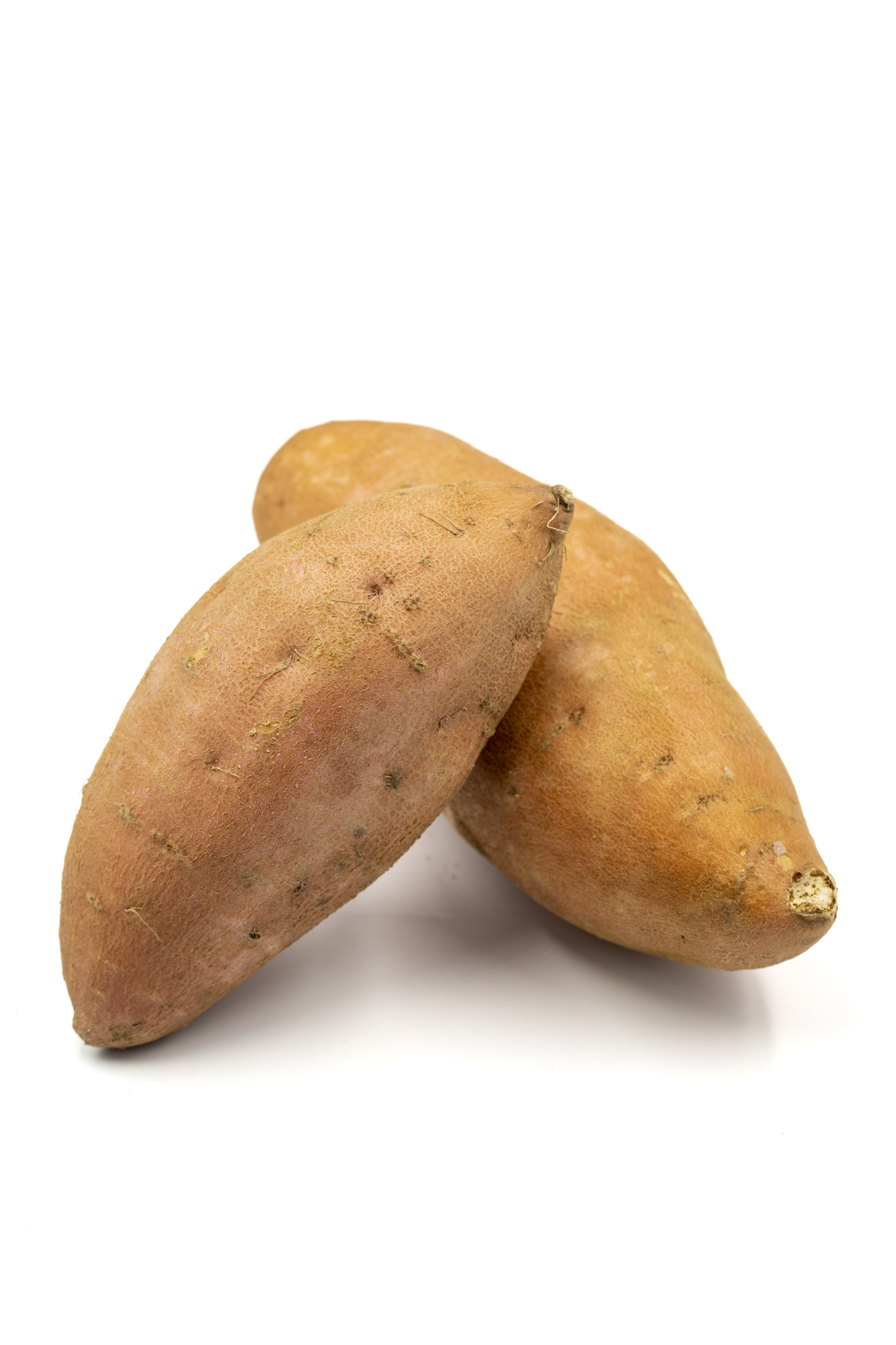 Two whole sweet potatoes