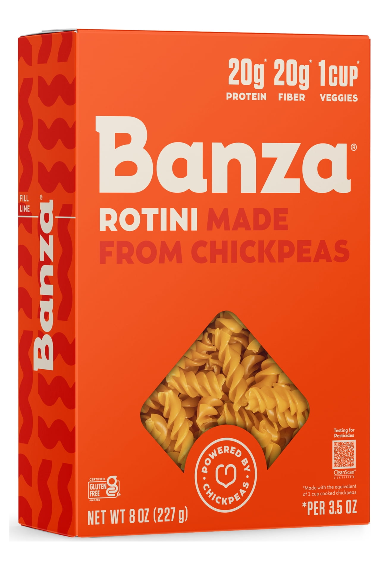 Banza Rotini Pasta From Chickpeas