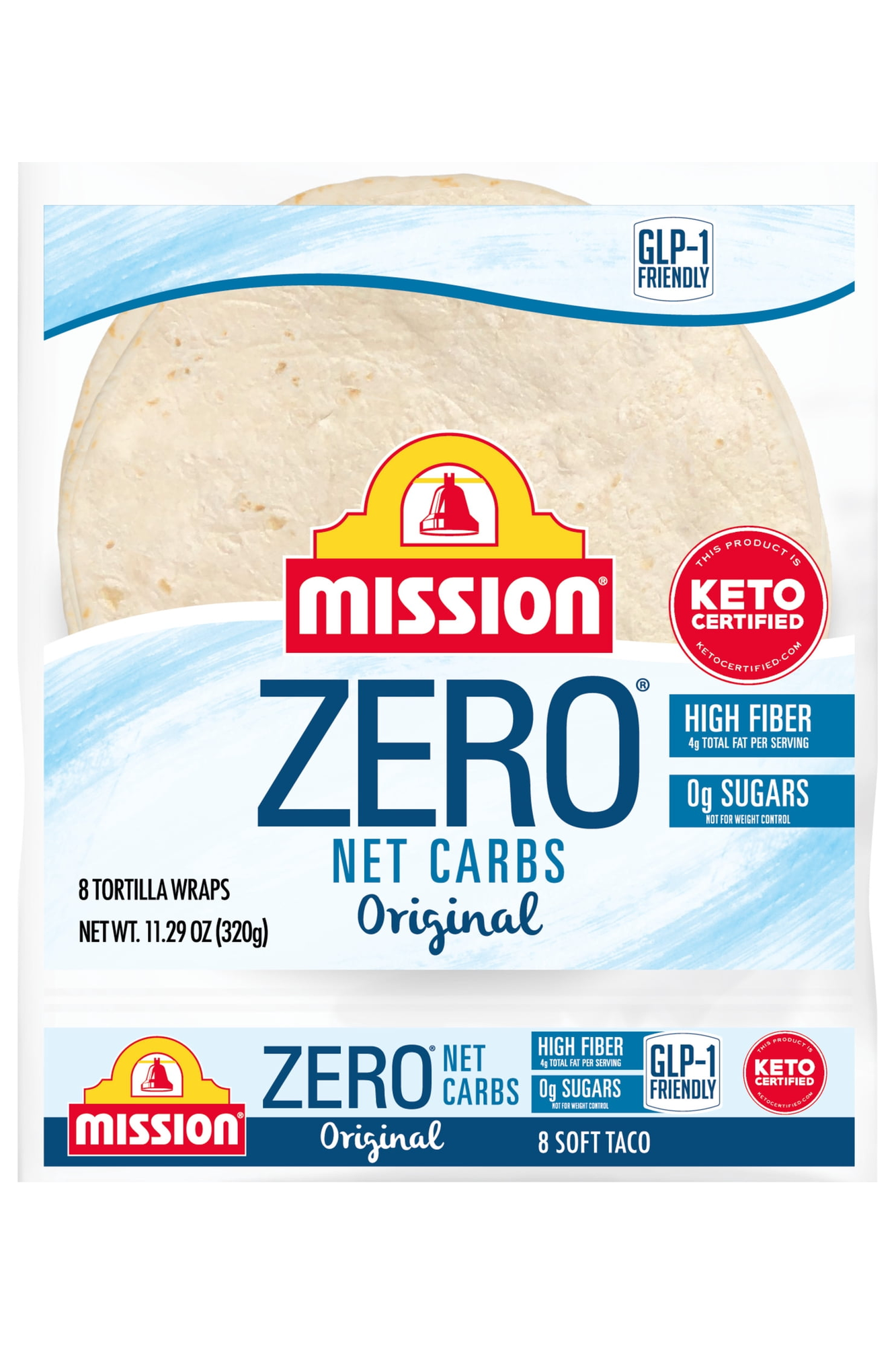 Mission Zero Net Carbs Original Flour Tortillas