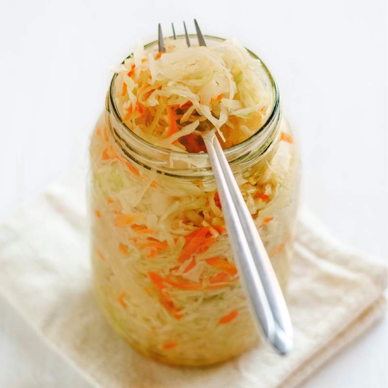 Homemade Sauerkraut Recipe Card