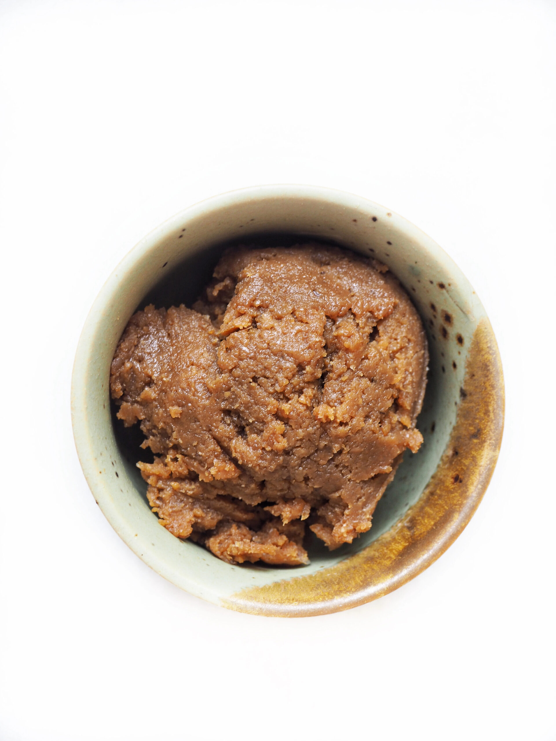 Miso paste in a ceramic bowl