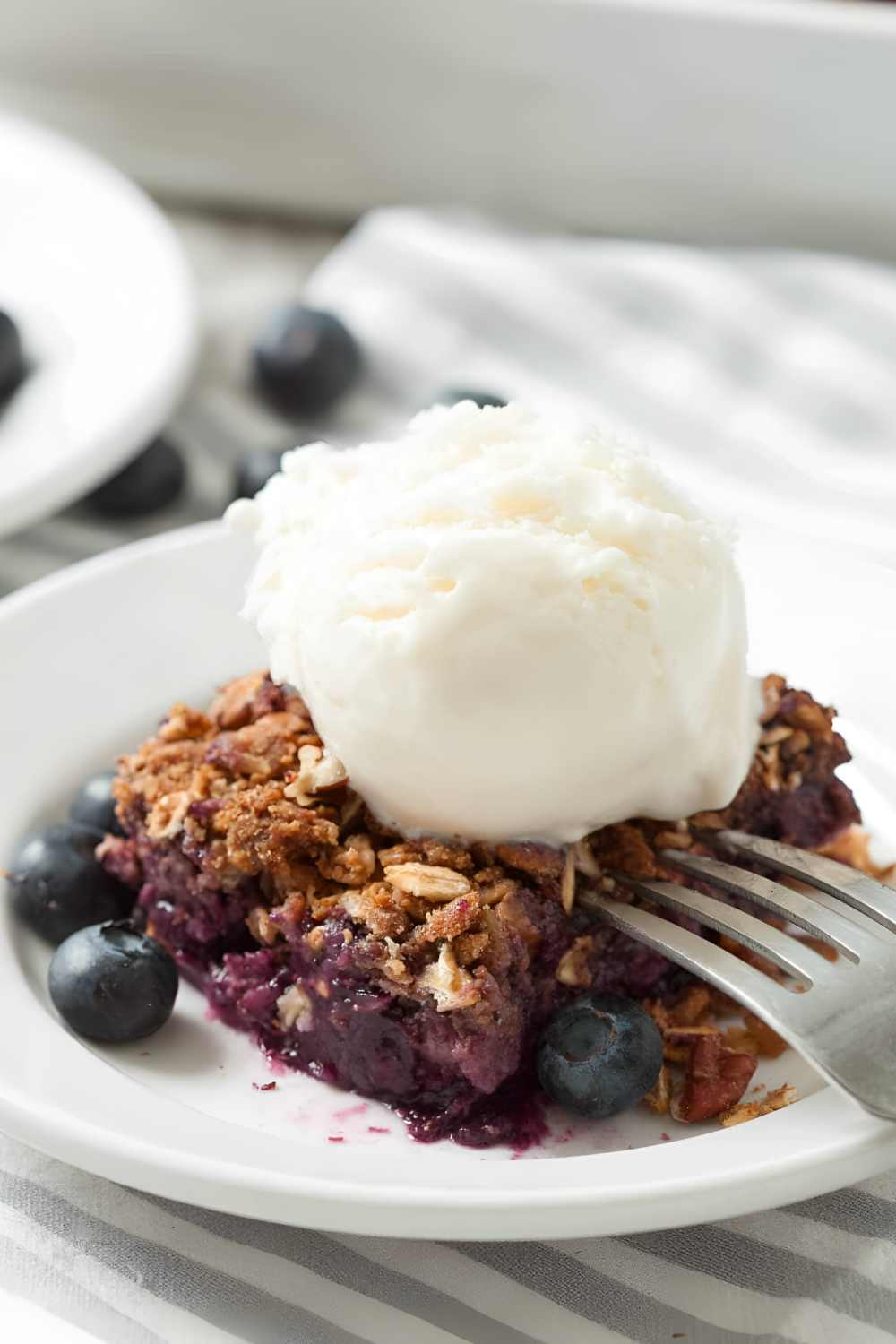 Healthy Blueberry Crumble