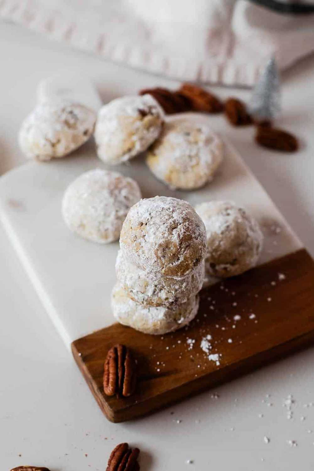 Almond Flour Snowball Cookies