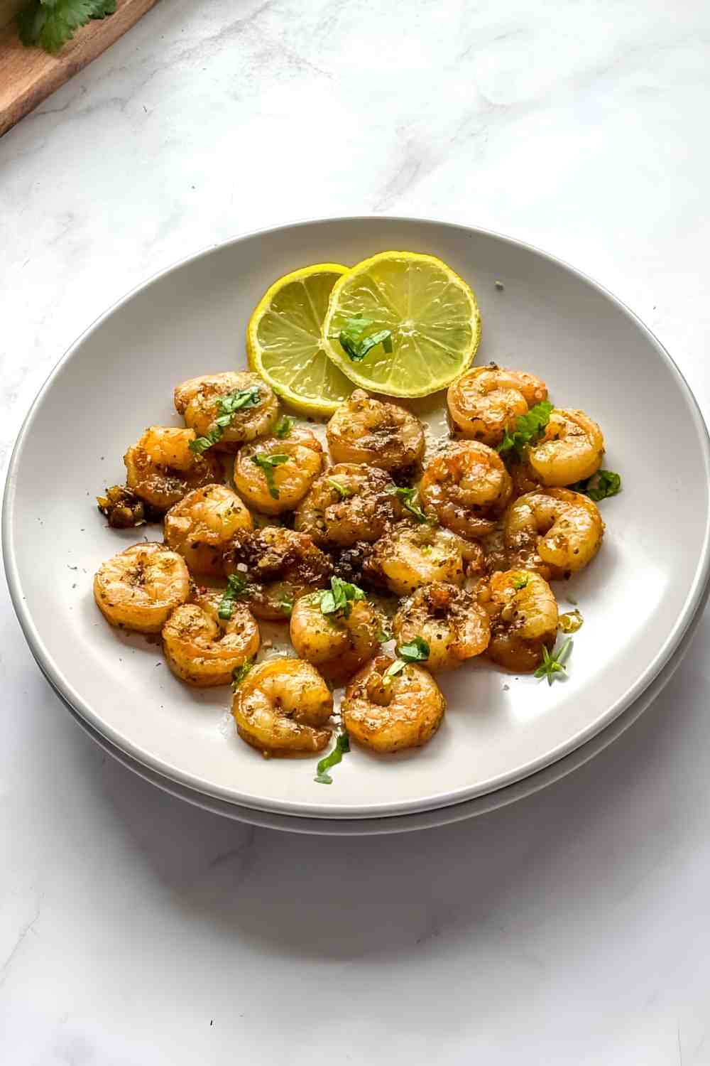 Garlic Butter Shrimp with Frozen Prawns