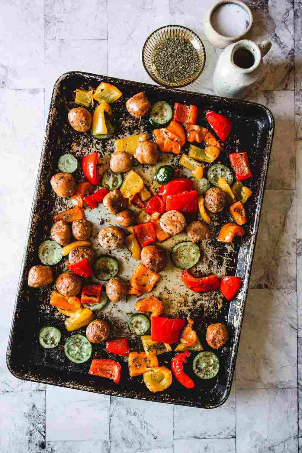 Sheet Pan Chicken Sausage and Veggies