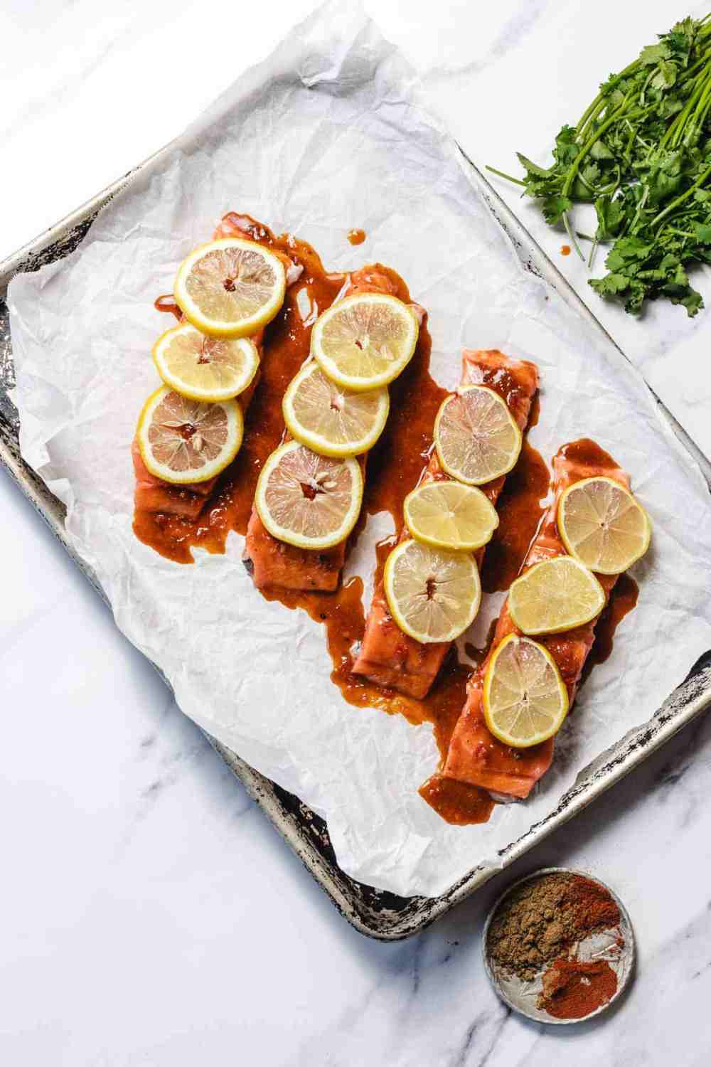 Baked Salmon Recipe, Moroccan Style