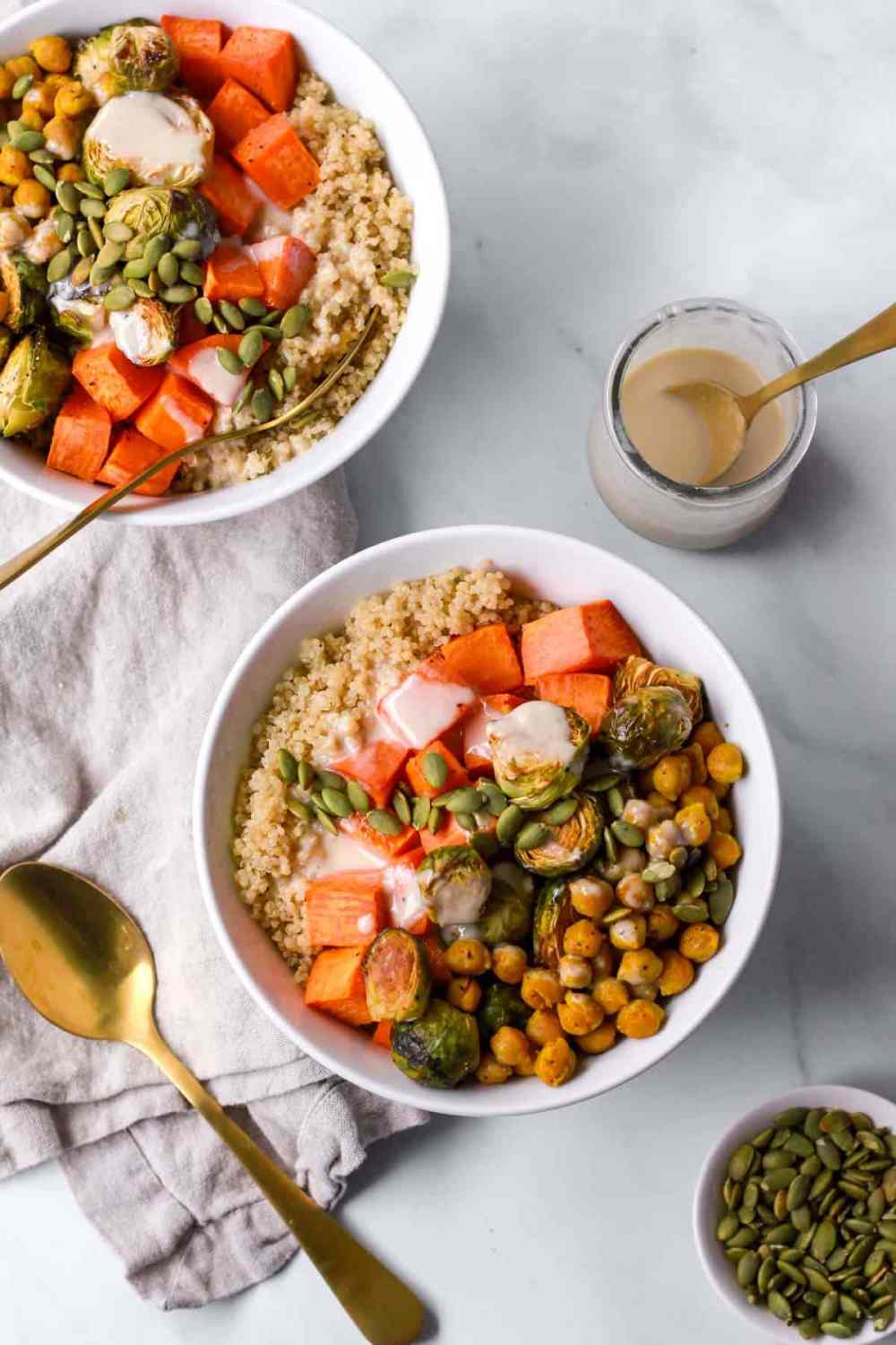 Sweet Potato & Chickpea Quinoa Bowls