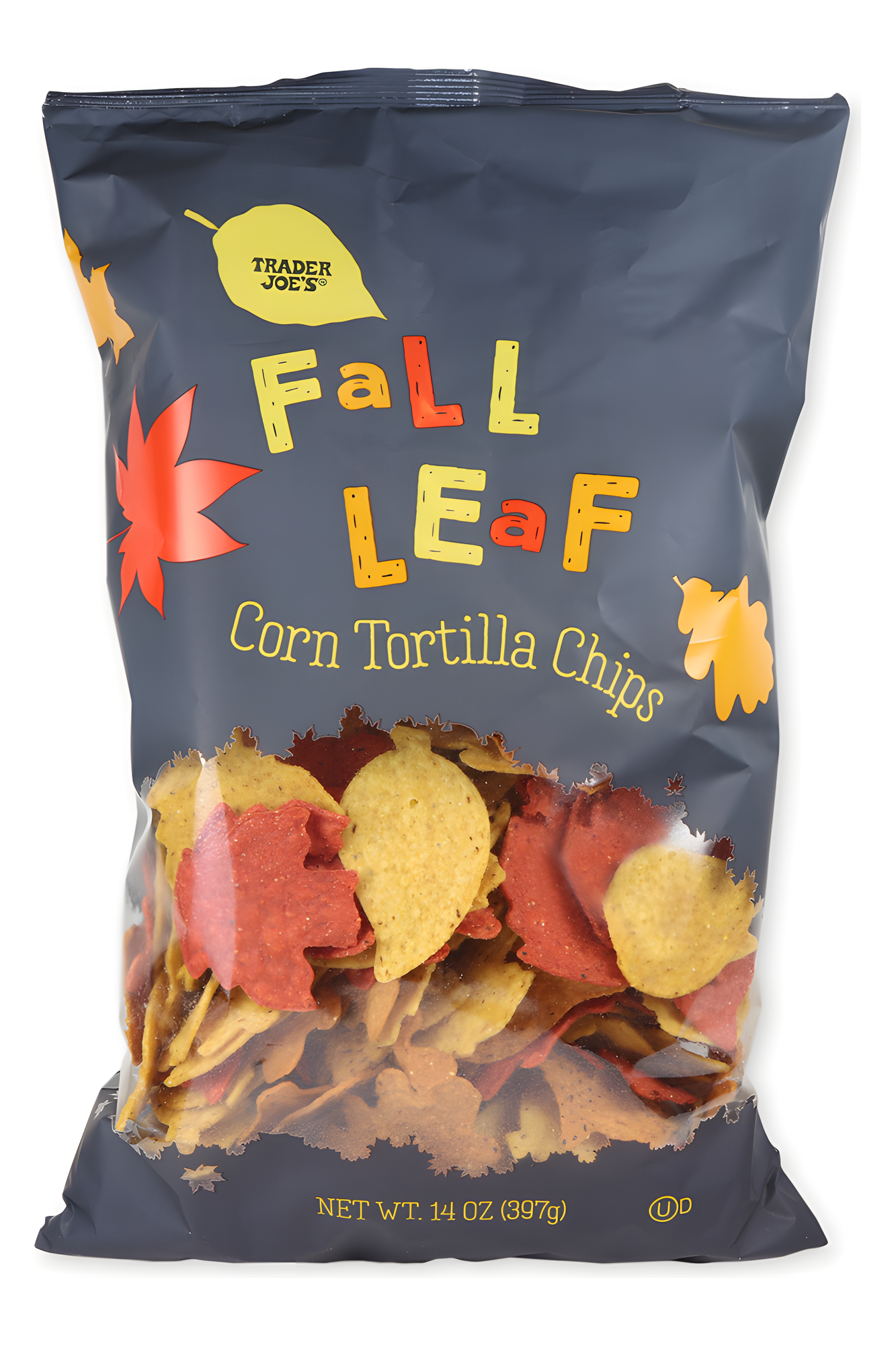 Fall Leaf Corn Tortilla Chips