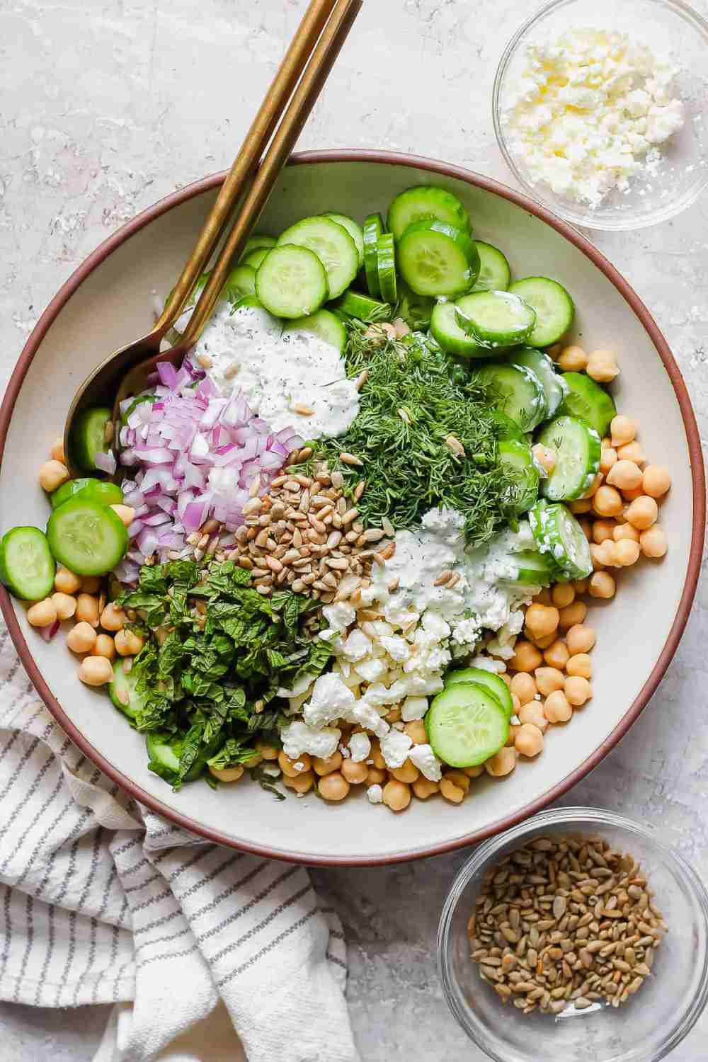 Cucumber Chickpea Salad