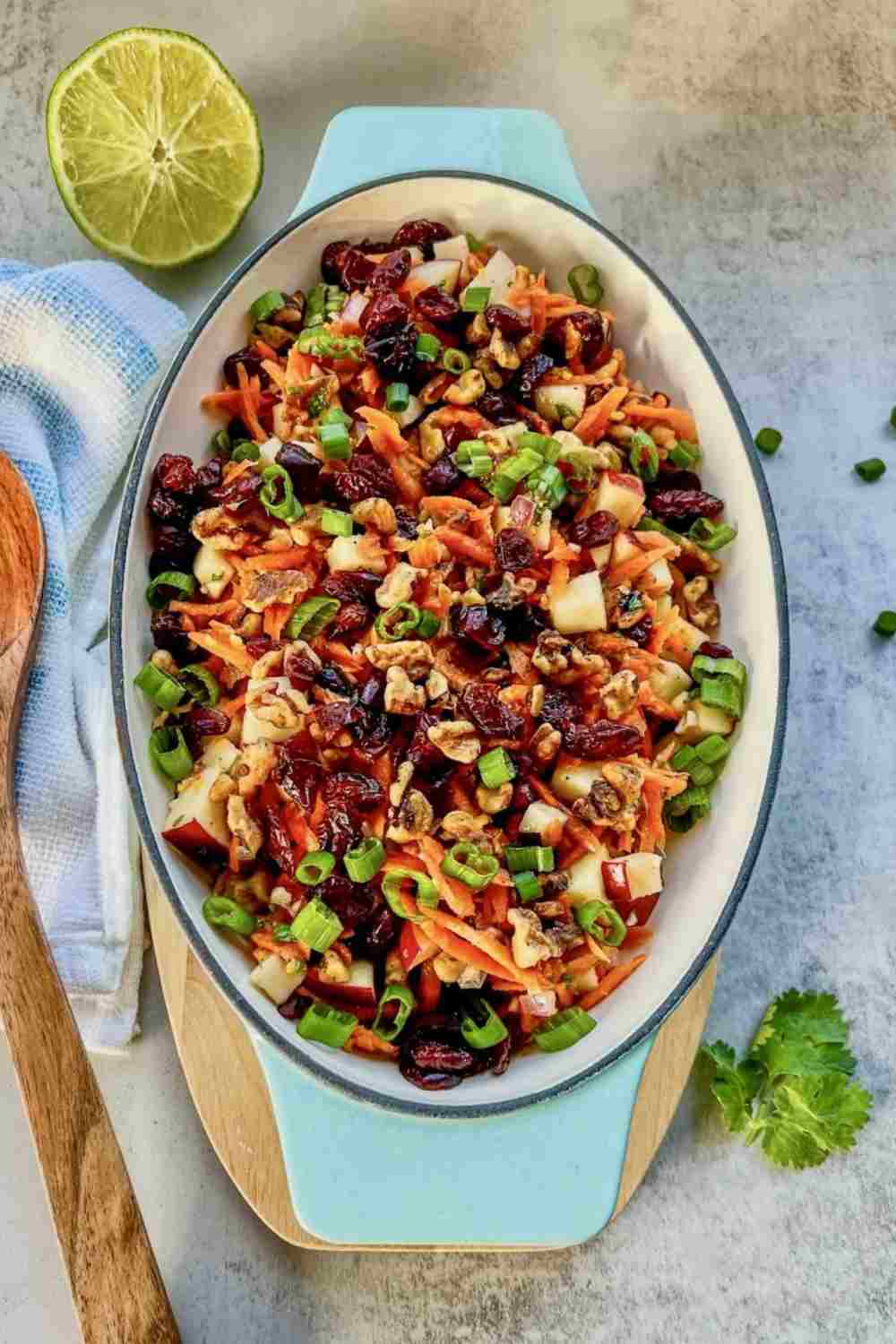 Carrot Apple Walnut Salad