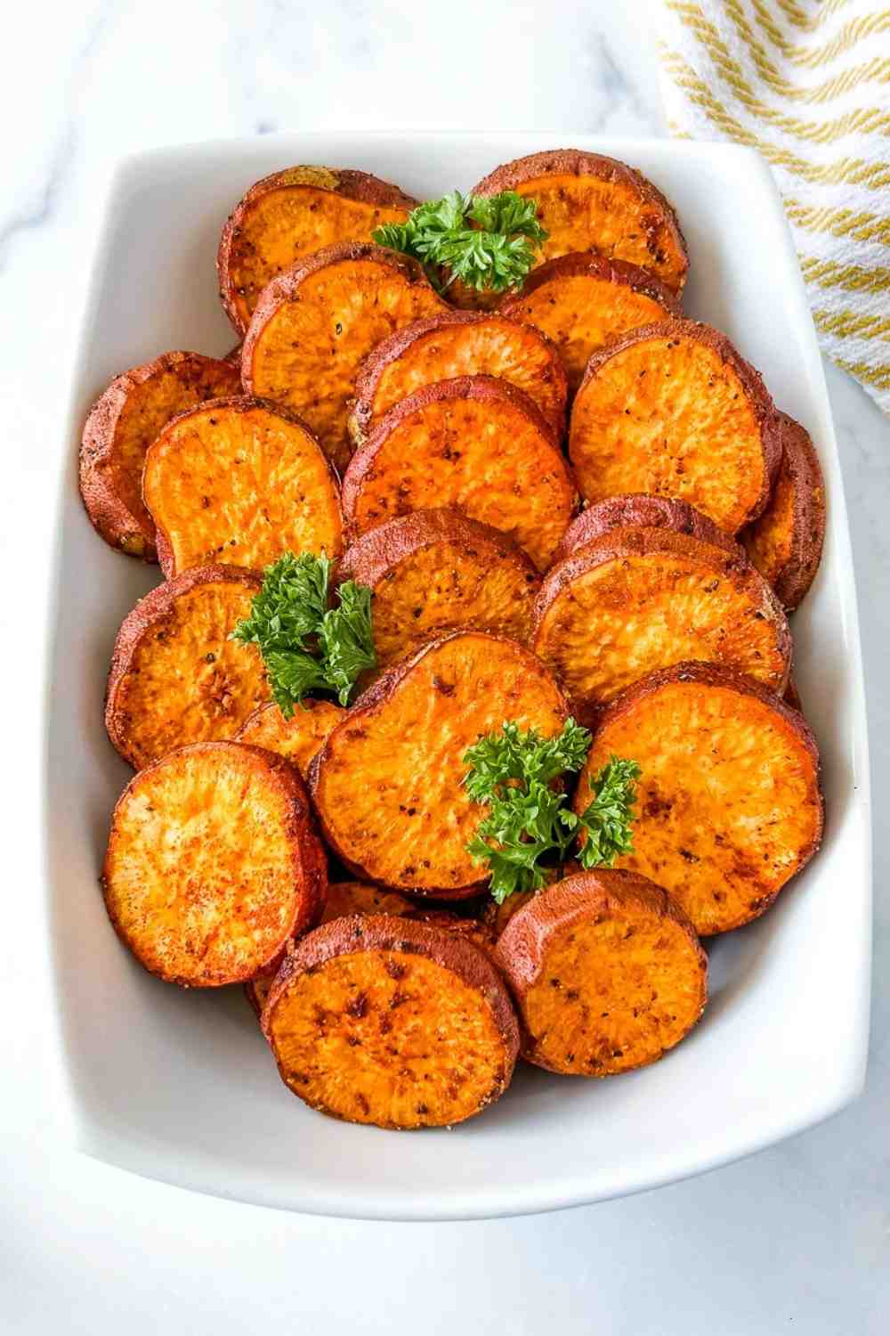 Baked Sweet Potato Slices