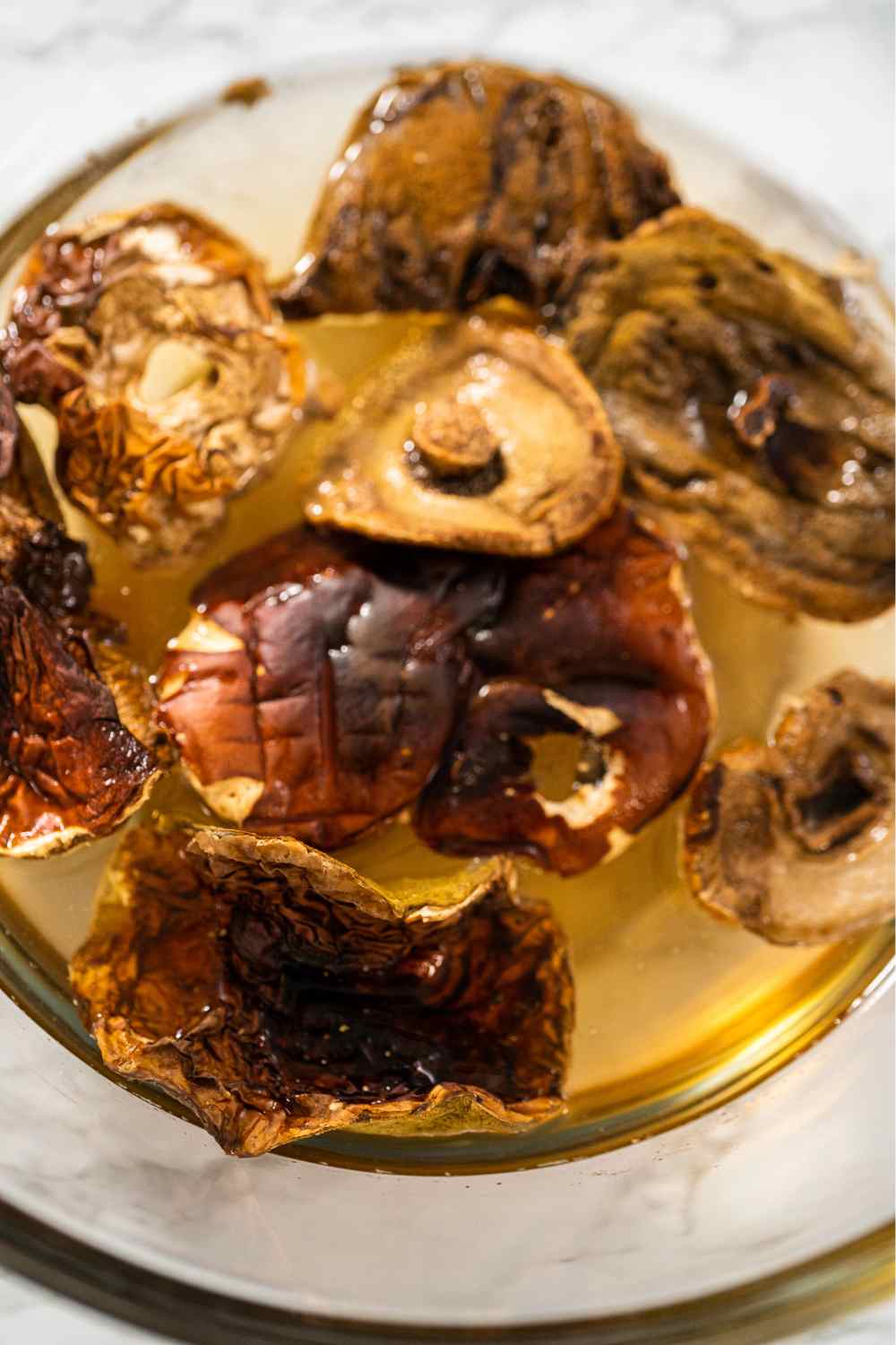 Step 1 Rehydrate Mushrooms