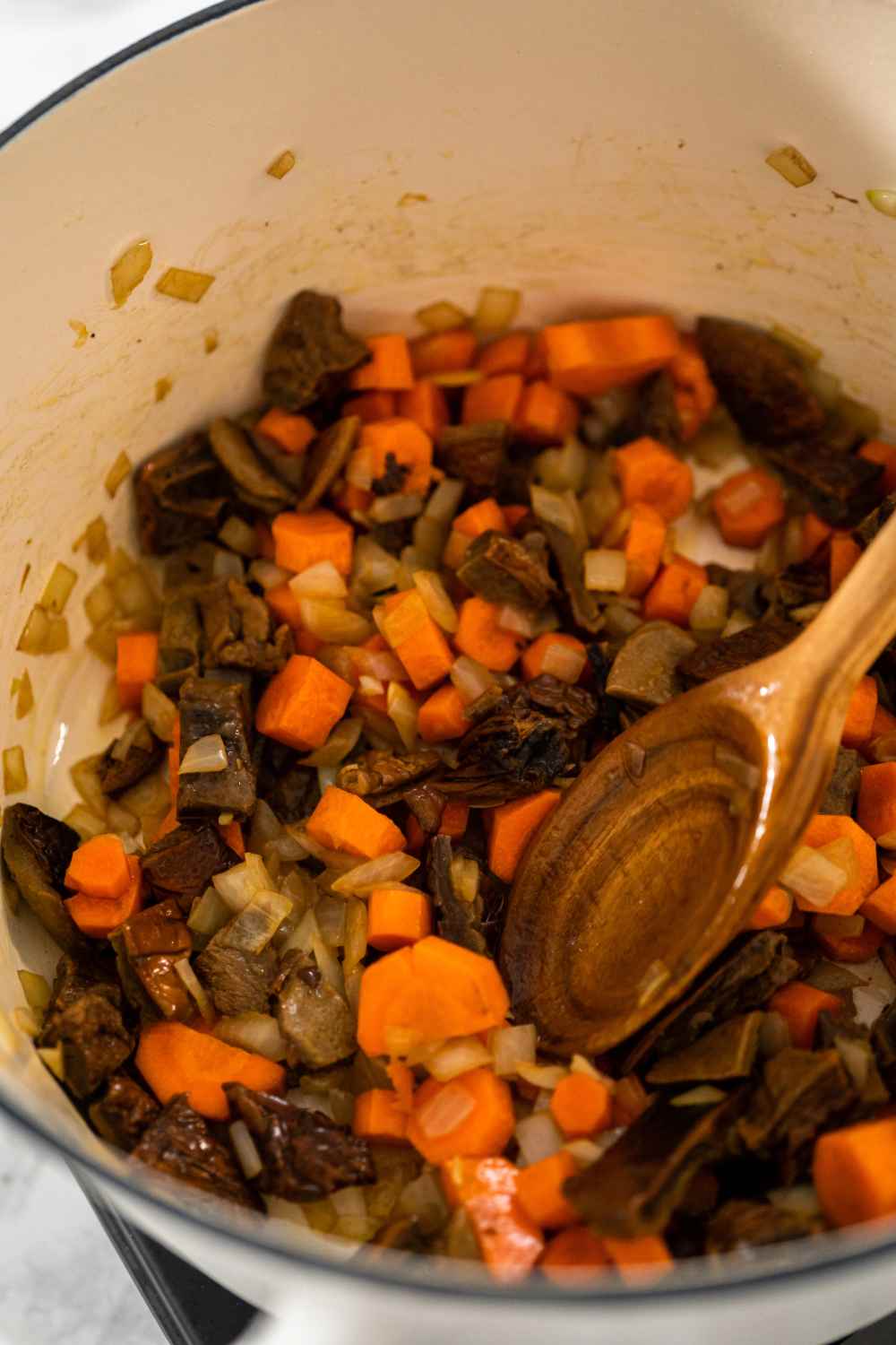 Step 4 Saute Mushrooms & Vegetables