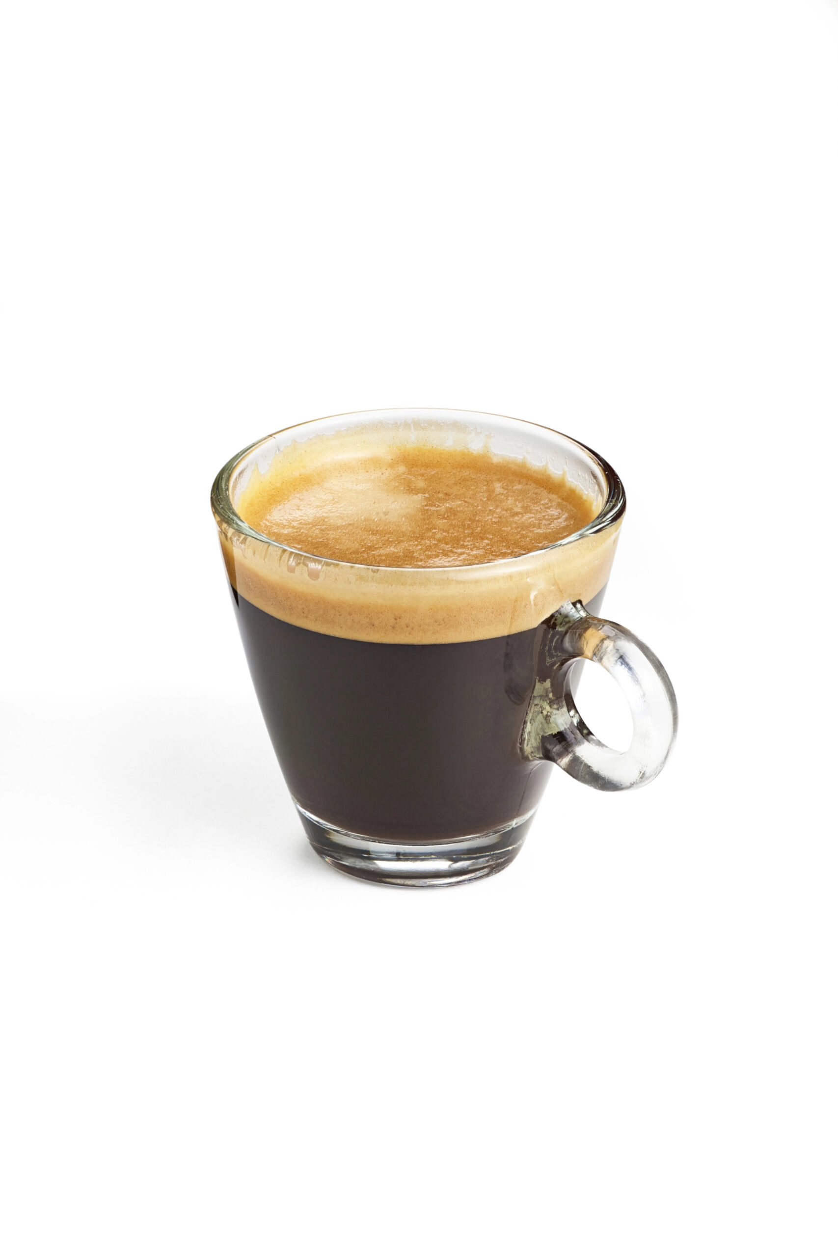 Espresso with thick layer of golden foam