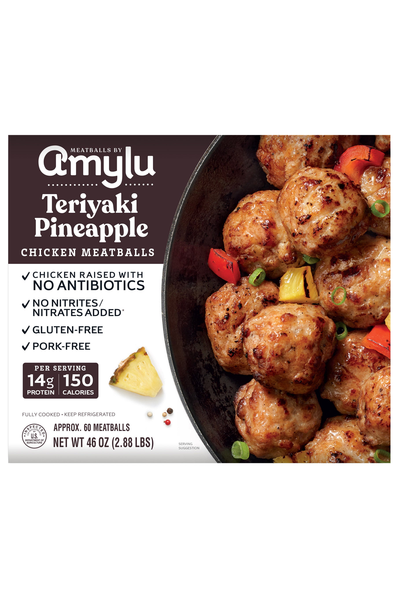 Amylu Teriyaki Pineapple Chicken Meatballs