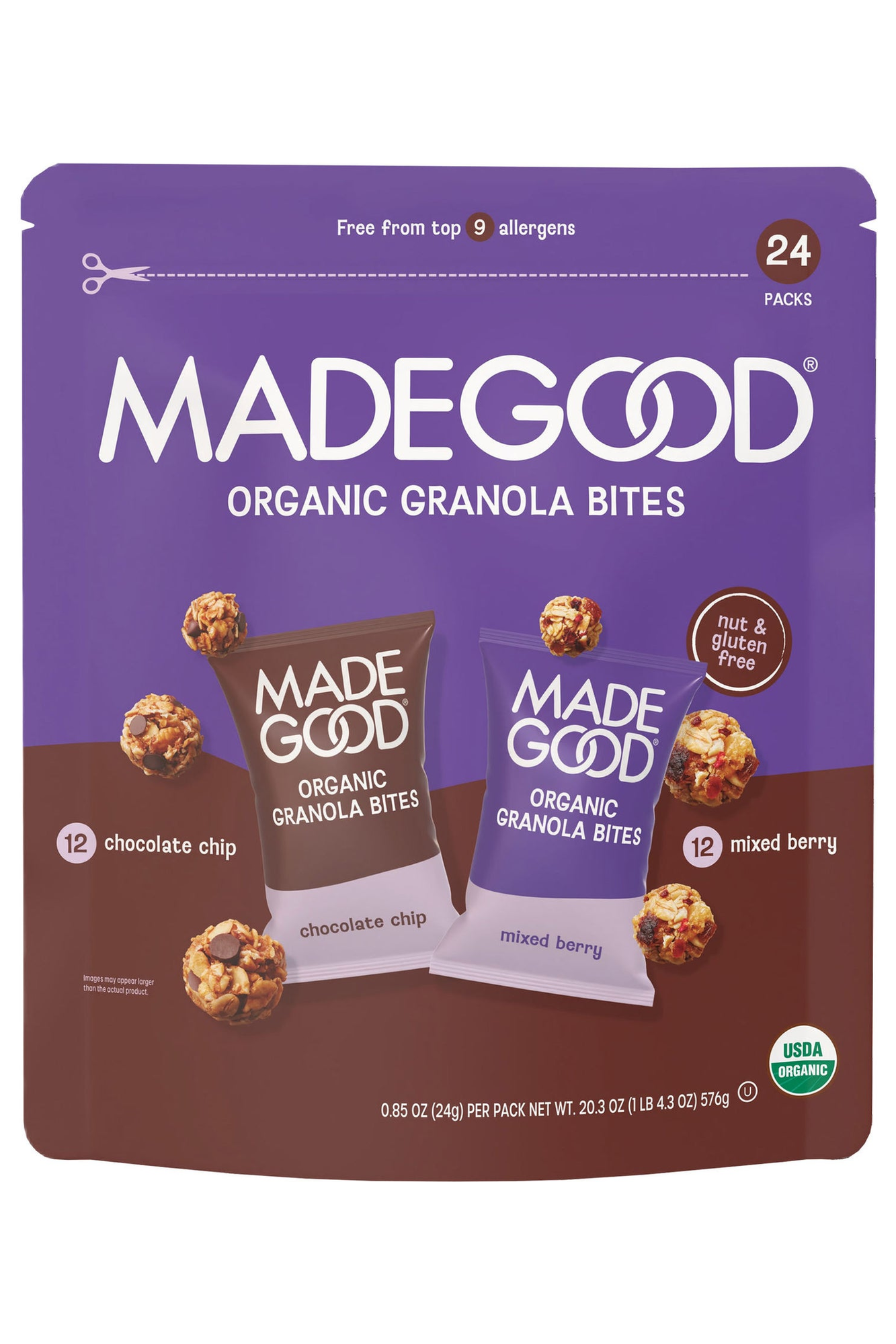 MadeGood Organic Granola Minis