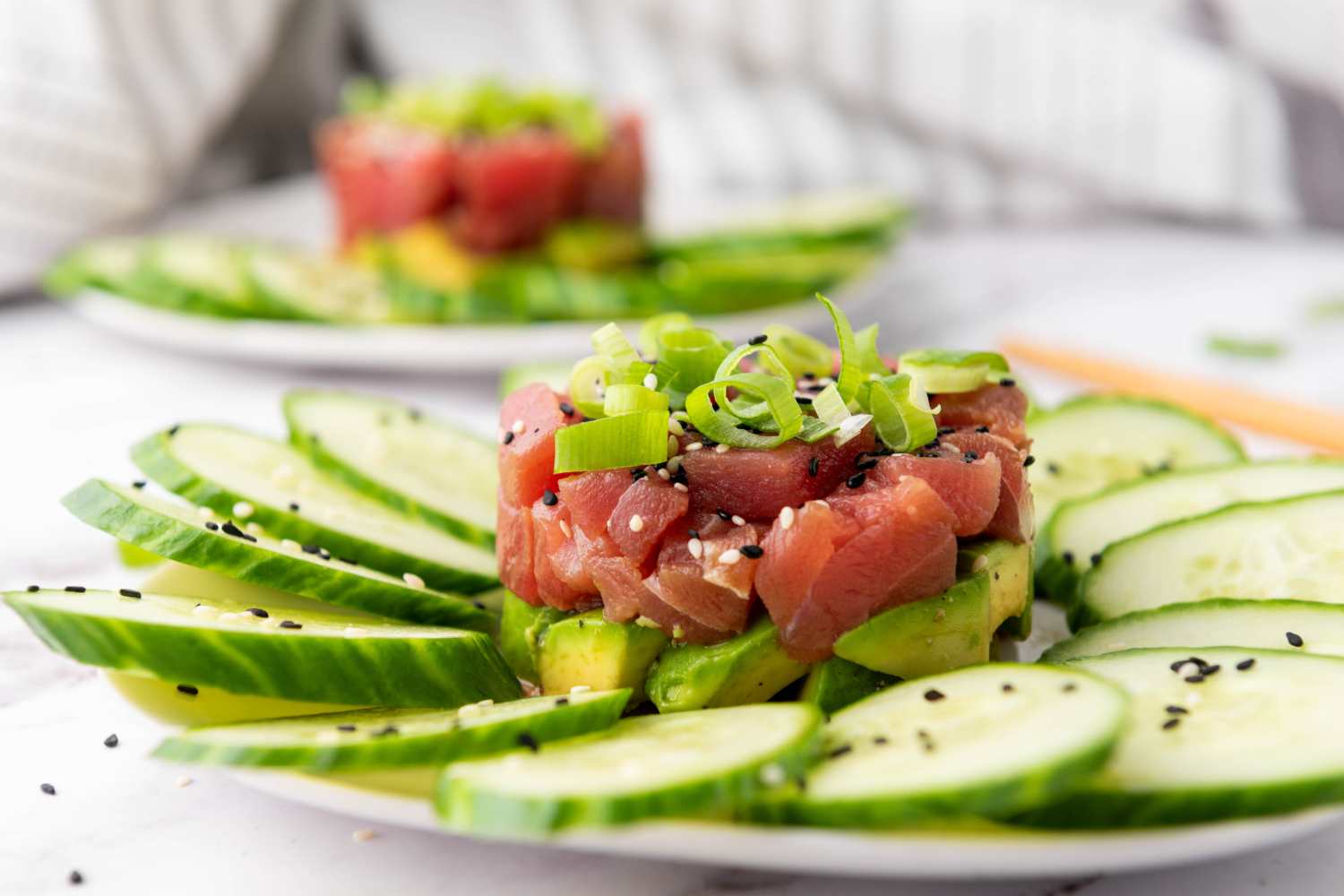 Horizontal High-Protein Tuna Tartare