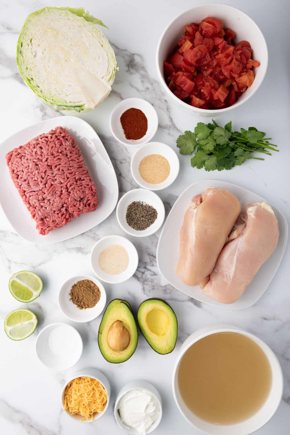 Ingredients Low Carb Taco Soup