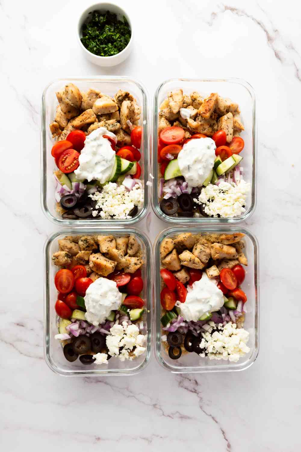 Step 6 Greek Chicken Bowl