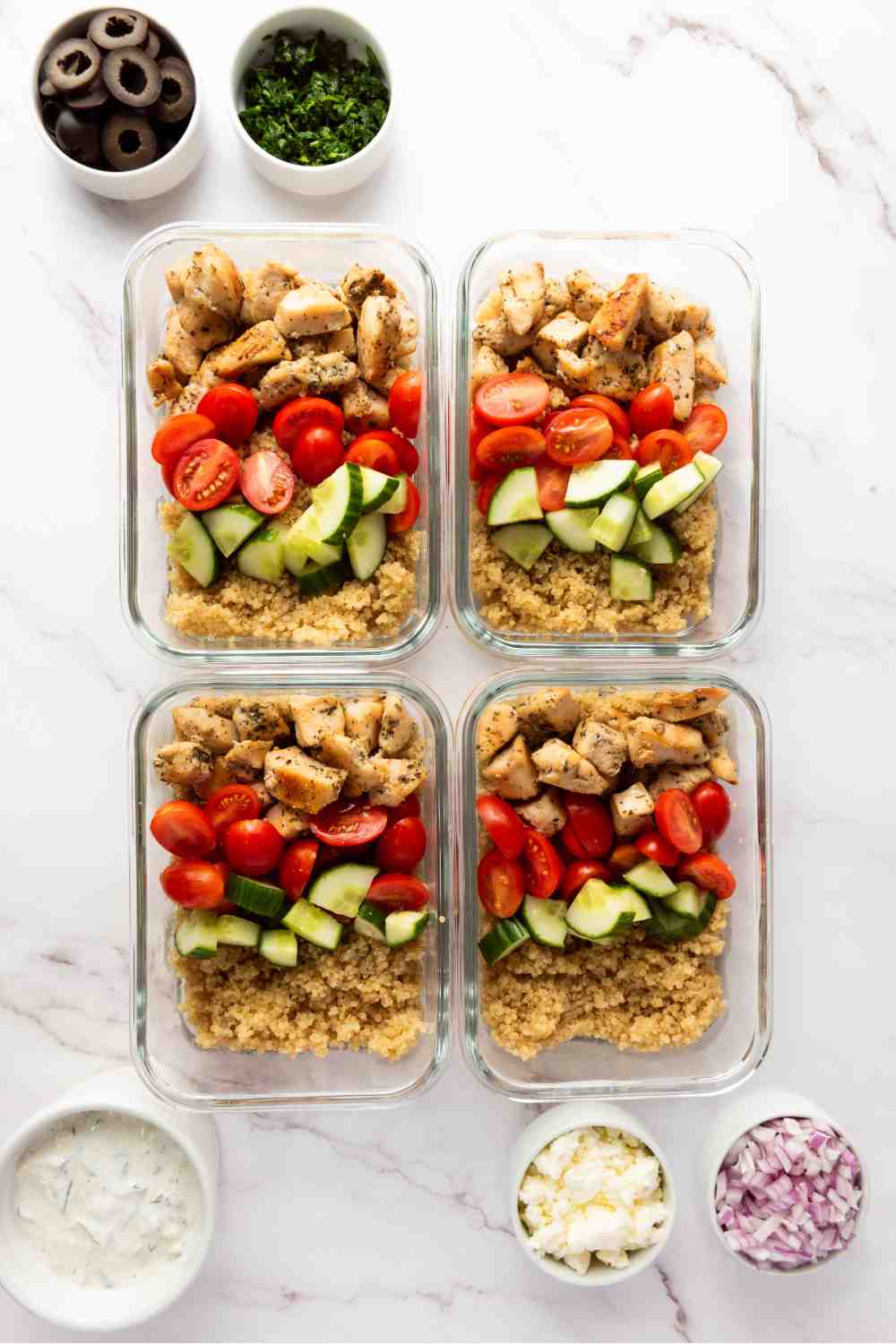 Step 5 Greek Chicken Bowl