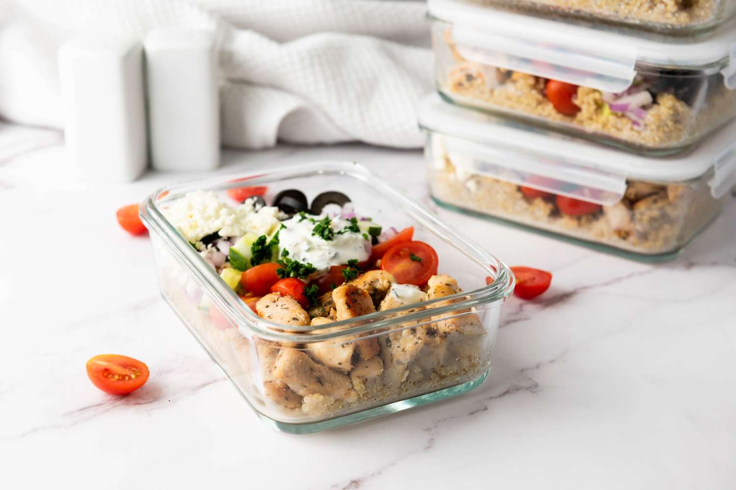 Greek Chicken Quinoa Protein Bowl Horizontal